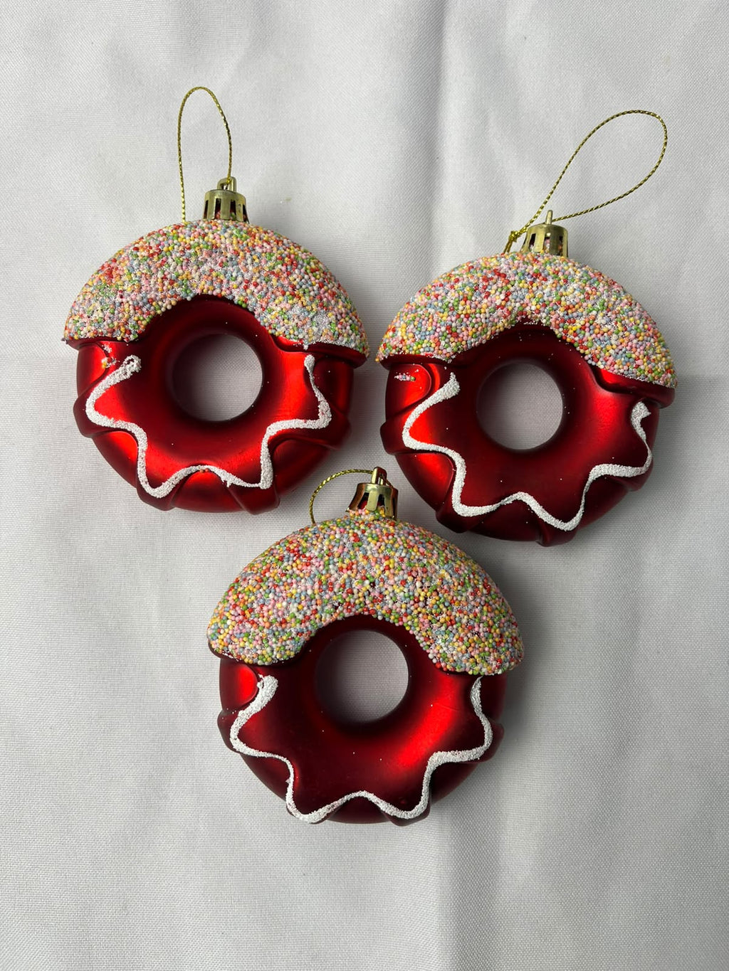 Set de Adornos Colgantes Navideños Dona De 8cm x3