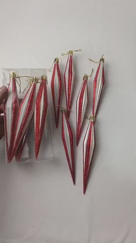 Adorno Navideño En Forma De Lágrima Para Colgar De 18cm X6