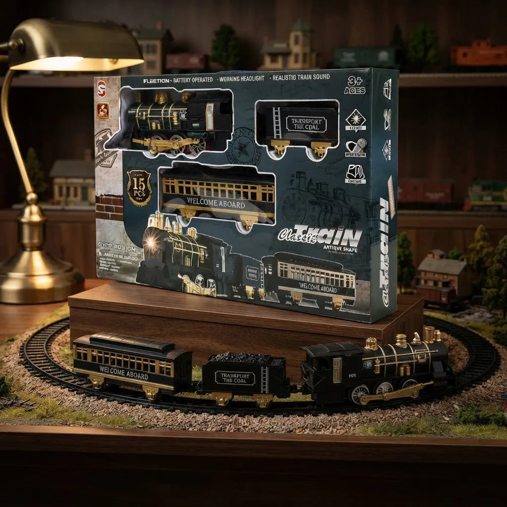 Tren De Navidad Clásico Con Humo Luces Y Sonido Real